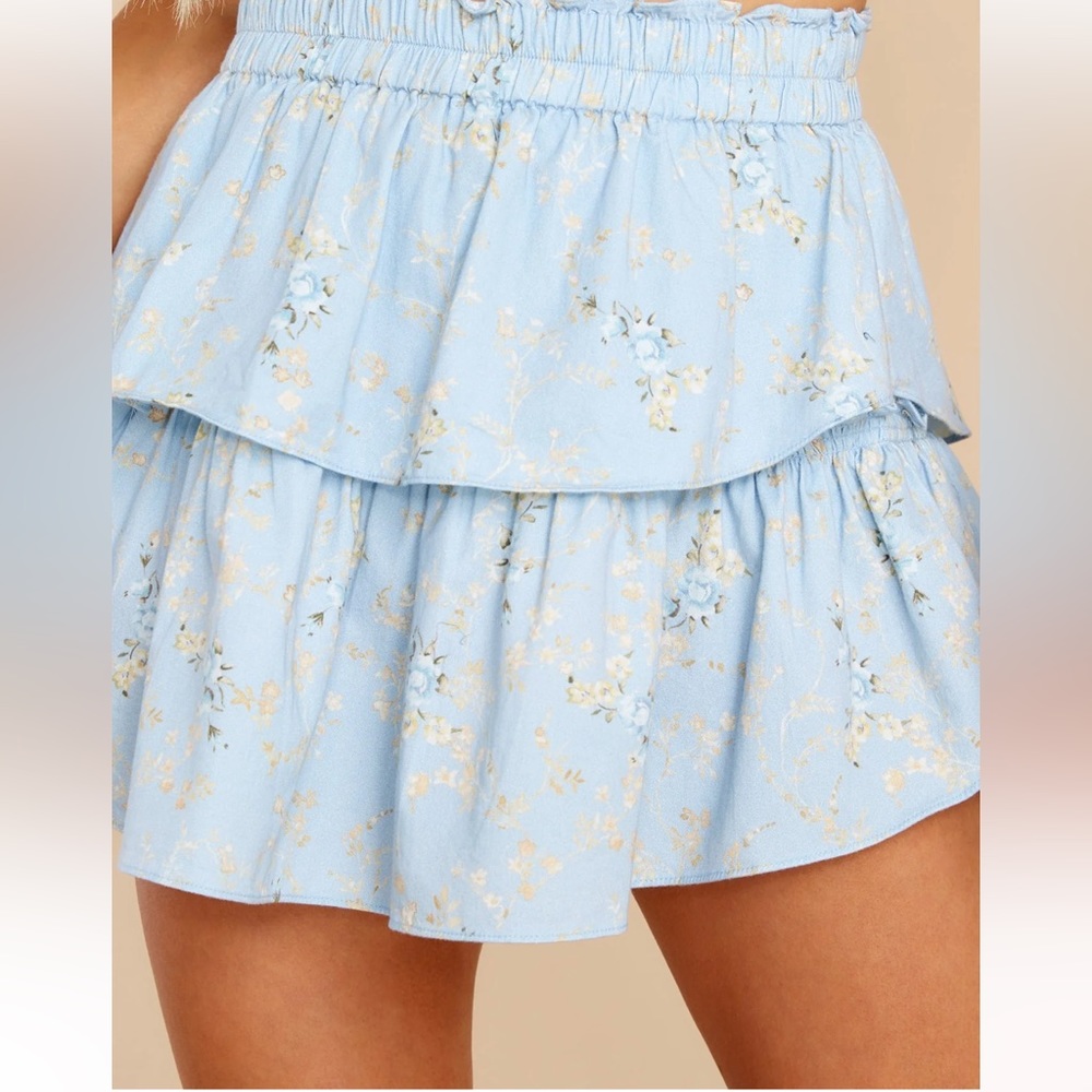 DIM STAR RUFFLE MINI SKIRT